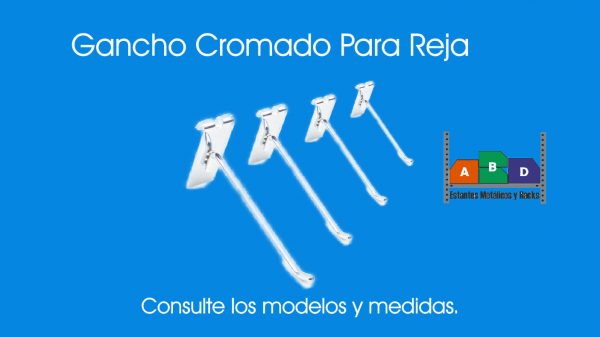 Gancho Blister de 10 cms. Cromado